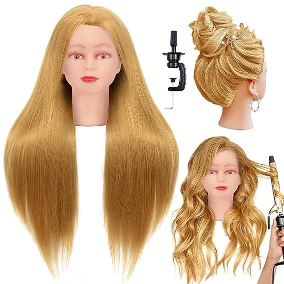 Mannequin Head with 100% Human Hair 18 Inch – Real Hair